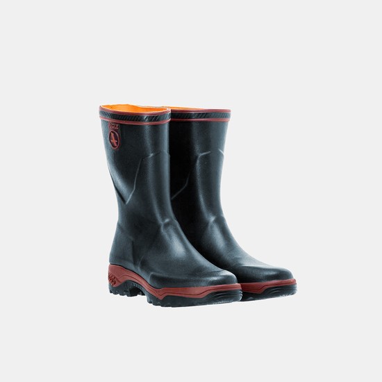 Aigle Anti-fatigue Rain Boots Men Black ZA-35127